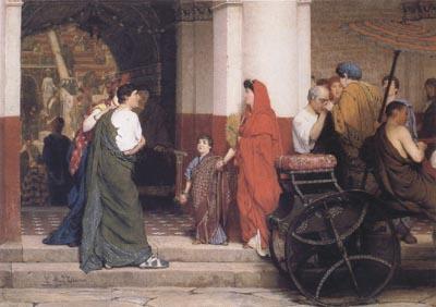 Alma-Tadema, Sir Lawrence Entrance to a Roman Theatre (mk23) Germany oil painting art